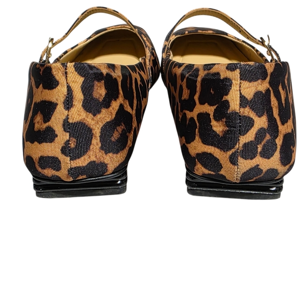 FRANCO TINSLEY MARY JANE LEOPARD FLATS SZ 9 - Picture 7 of 12